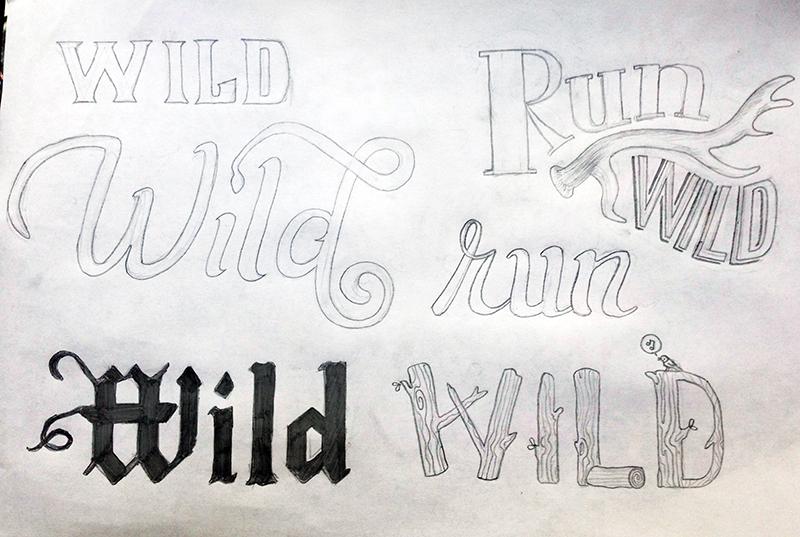 Practice for the course on hand-lettering